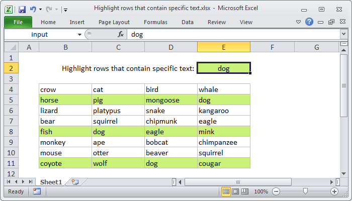 How To Automatically Detect And Highlight Different Data Between Rows In Excel Software