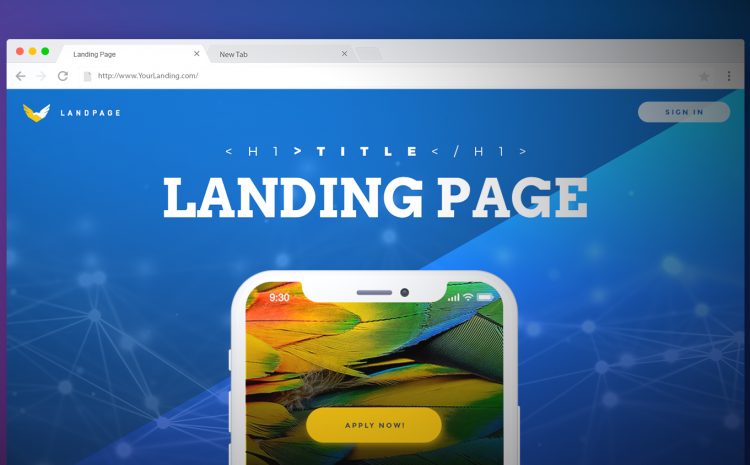 landing page