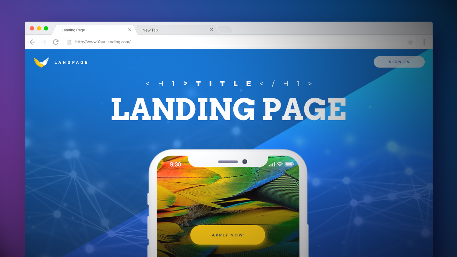 landing page