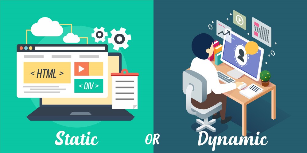 static and dynamic website design